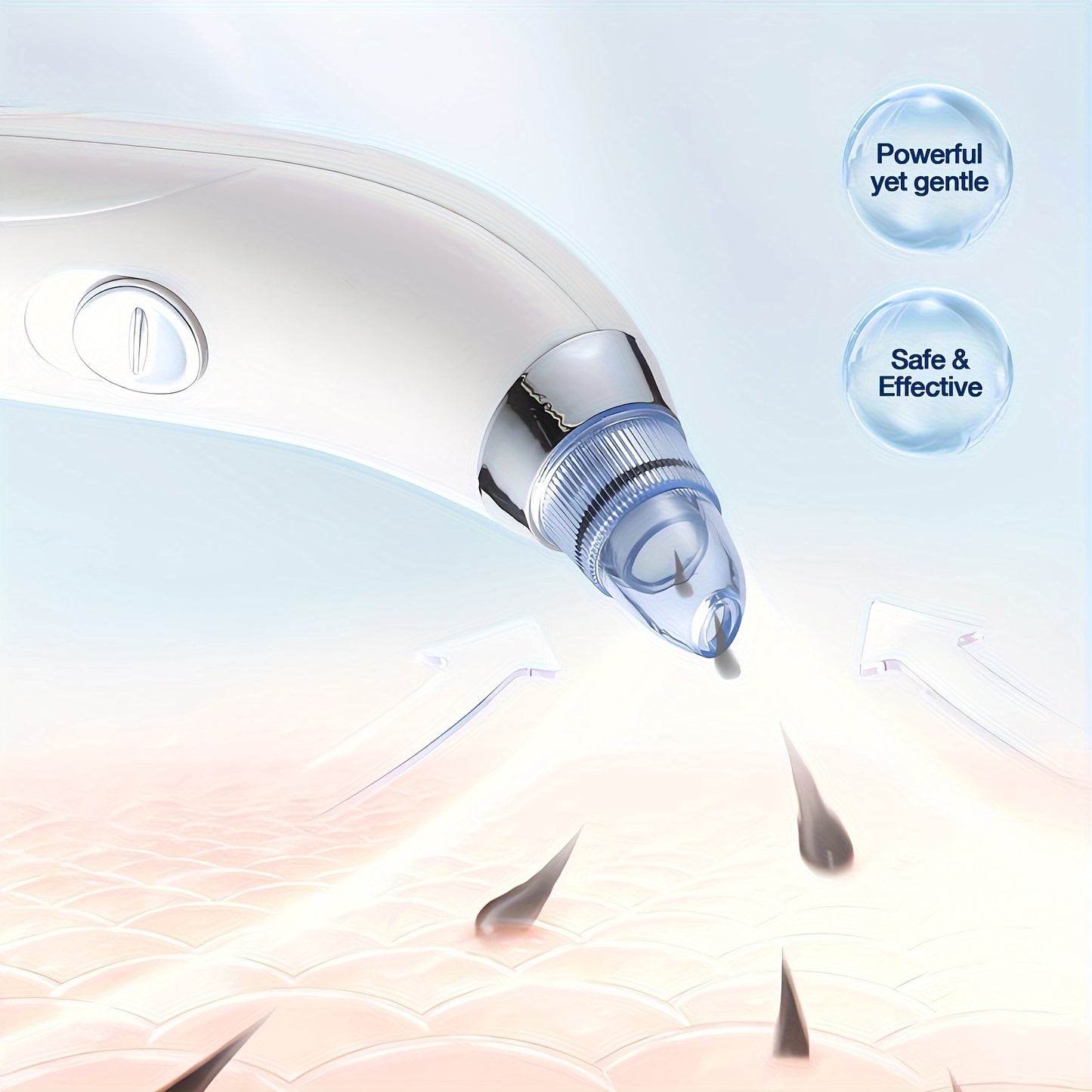 Powerful Portable Facial Pore Cleaner with 4 Probes