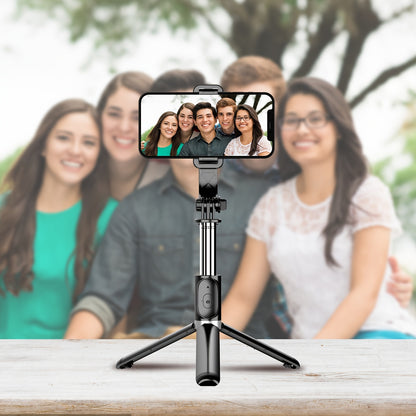 40" Cell Phone Selfie Stick Tripod, Extendable Selfie Stick All-in-1 Smartphone Tripod Stand With Wireless Remote 360°Rotation