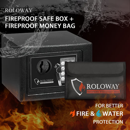 Security CODE REQUIRED Fireproof Safe With Free Fire & Water-Resistant Superior Structure Stainless Steal