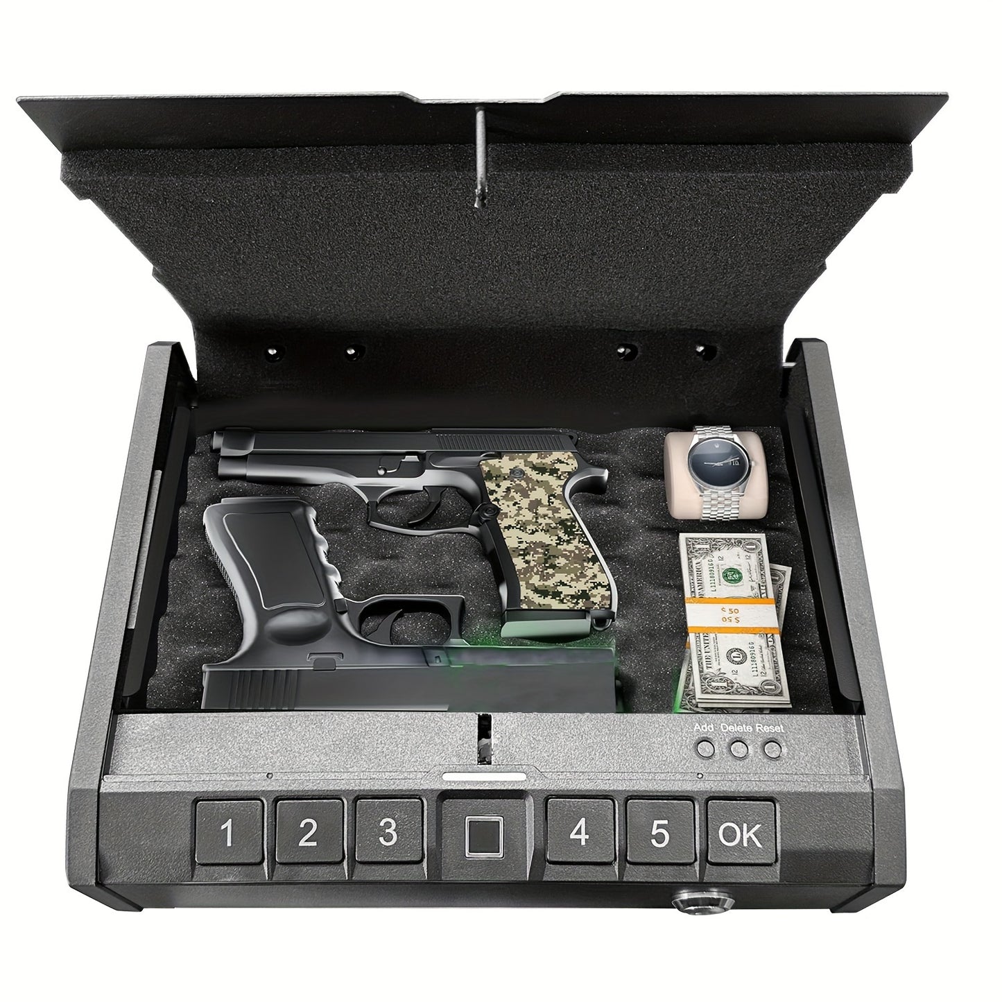 Biometric Fingerprint Gun Safe/ LOCK BOX Cash,Valuables & Arms