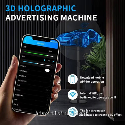 50cm 2 Blades 3D Hologram Projector Fan Led Display Projector
