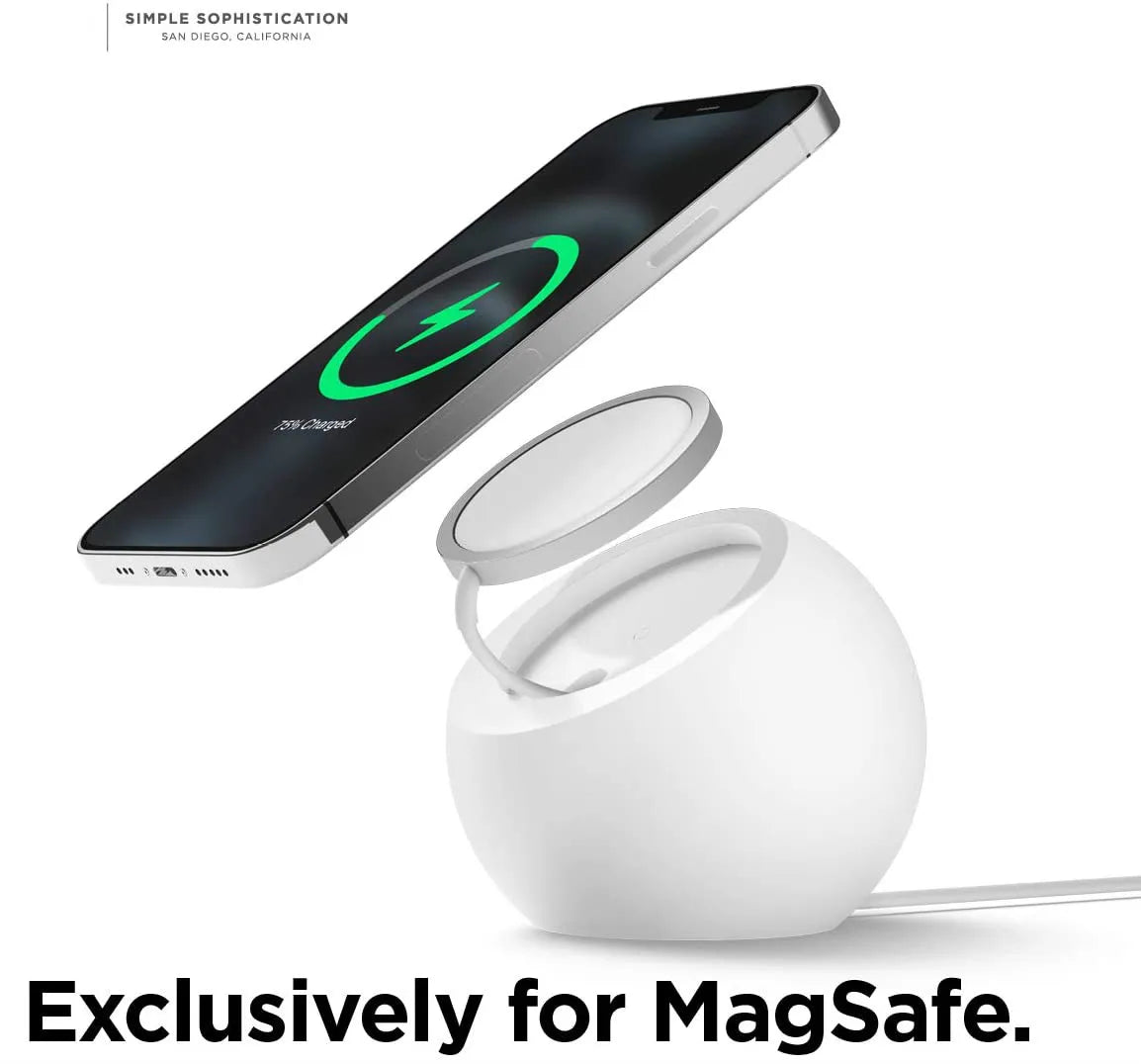 Home,Office,Gym Magnetic Silicone Charging Holder for Apple IPhone 15 14 13 Safe Wireless Charger Dock Station Stand