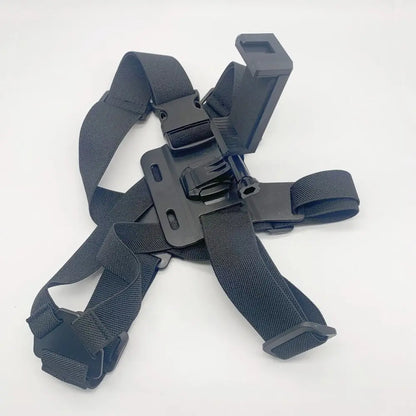 Adjustable Phone Chest Harness Holder Release of Hands Strong Stability Chest Strap Fixation Bracket Easy To Install Anti-slip