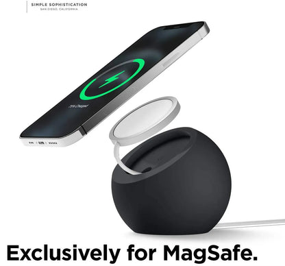 Home,Office,Gym Magnetic Silicone Charging Holder for Apple IPhone 15 14 13 Safe Wireless Charger Dock Station Stand