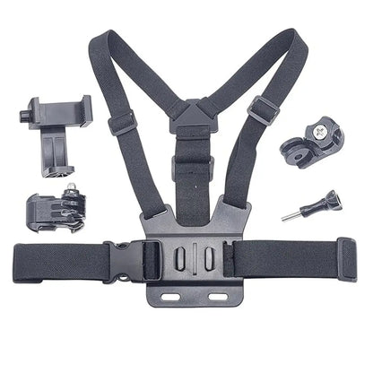 Adjustable Phone Chest Harness Holder Release of Hands Strong Stability Chest Strap Fixation Bracket Easy To Install Anti-slip