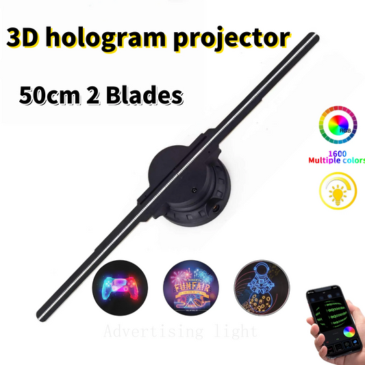 50cm 2 Blades 3D Hologram Projector Fan Led Display Projector