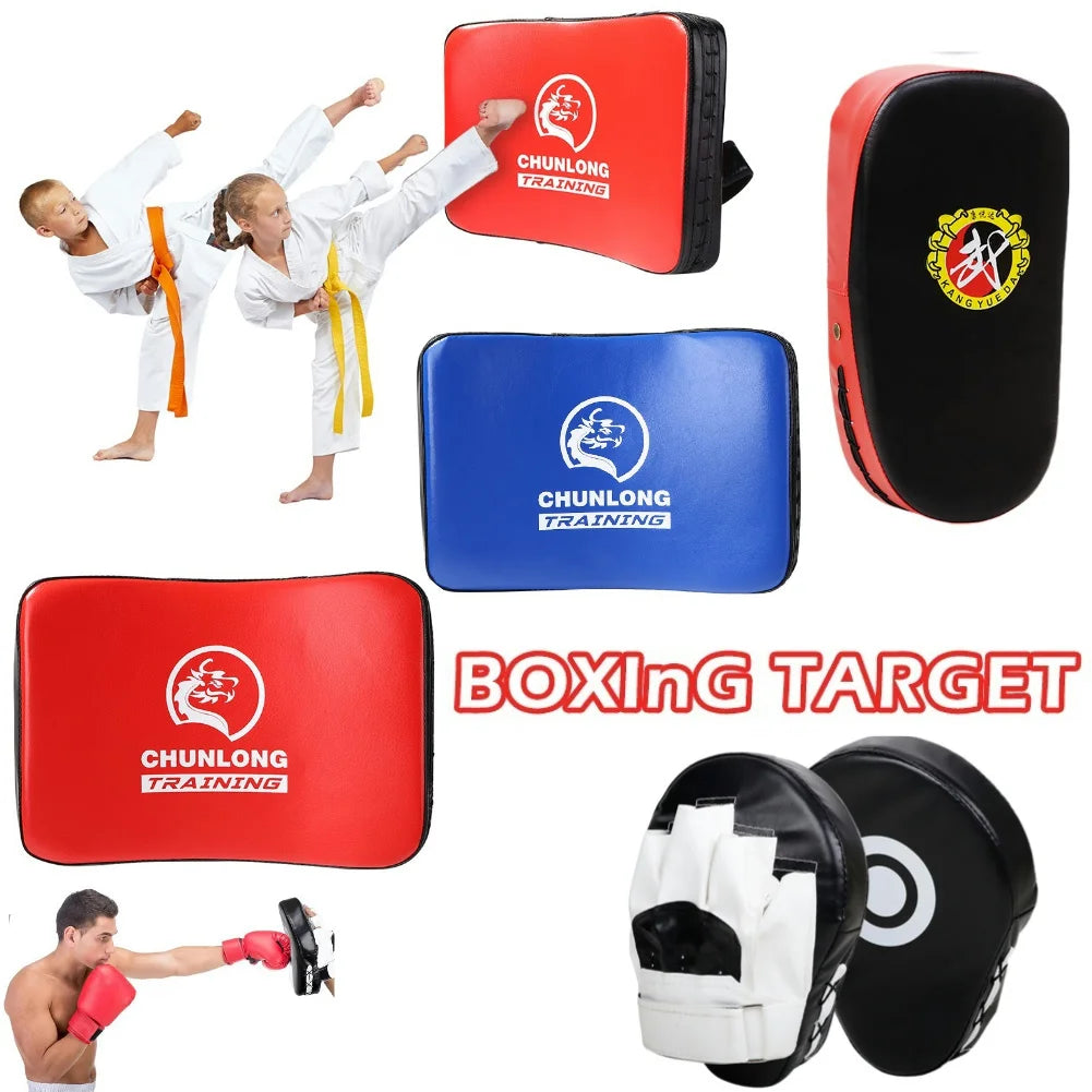 Fitness Taekwondo Kick Pad Punching Bag Boxing Sandbag Leather Training Equipment Muay Thai Taekwondo Foot Target Strike/Shield