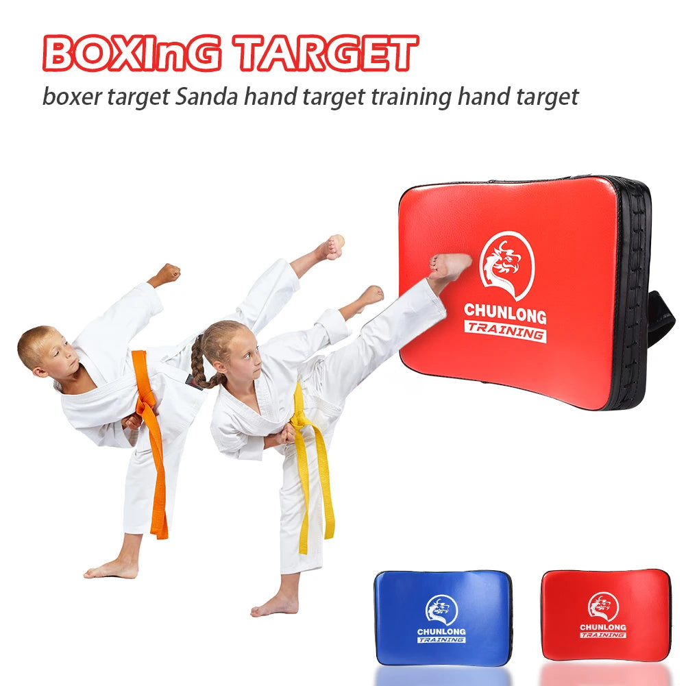 Fitness Taekwondo Kick Pad Punching Bag Boxing Sandbag Leather Training Equipment Muay Thai Taekwondo Foot Target Strike/Shield