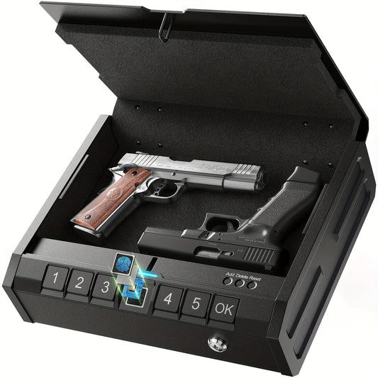 Biometric Fingerprint Gun Safe/ LOCK BOX Cash,Valuables & Arms