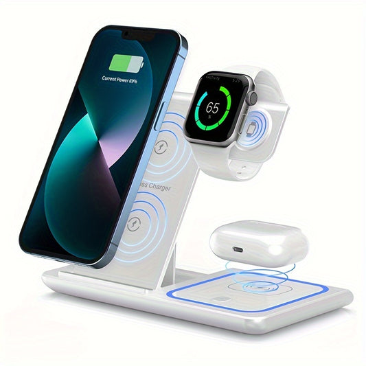 3in1 Wireless Charger Stand Adapter Suitable for iPhone