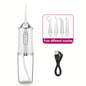 Cordless Oral Water Dental Flosser, 4 Adjustable nozzles