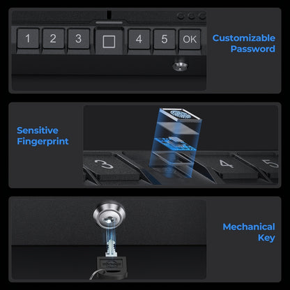 Biometric Fingerprint Gun Safe/ LOCK BOX Cash,Valuables & Arms