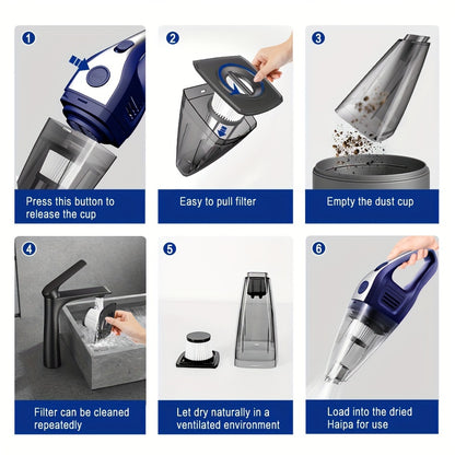 Portable Wireless Handheld Vacuum,Home,Car,On The Go